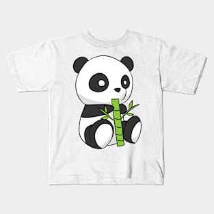 Bamboo Cute Panda Kids T-Shirt